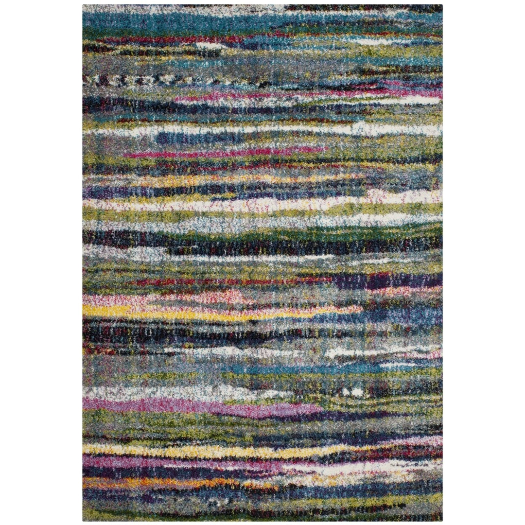 SAFAVIEH Fiesta Shag Collection FSG367M Multi Rug Image 1