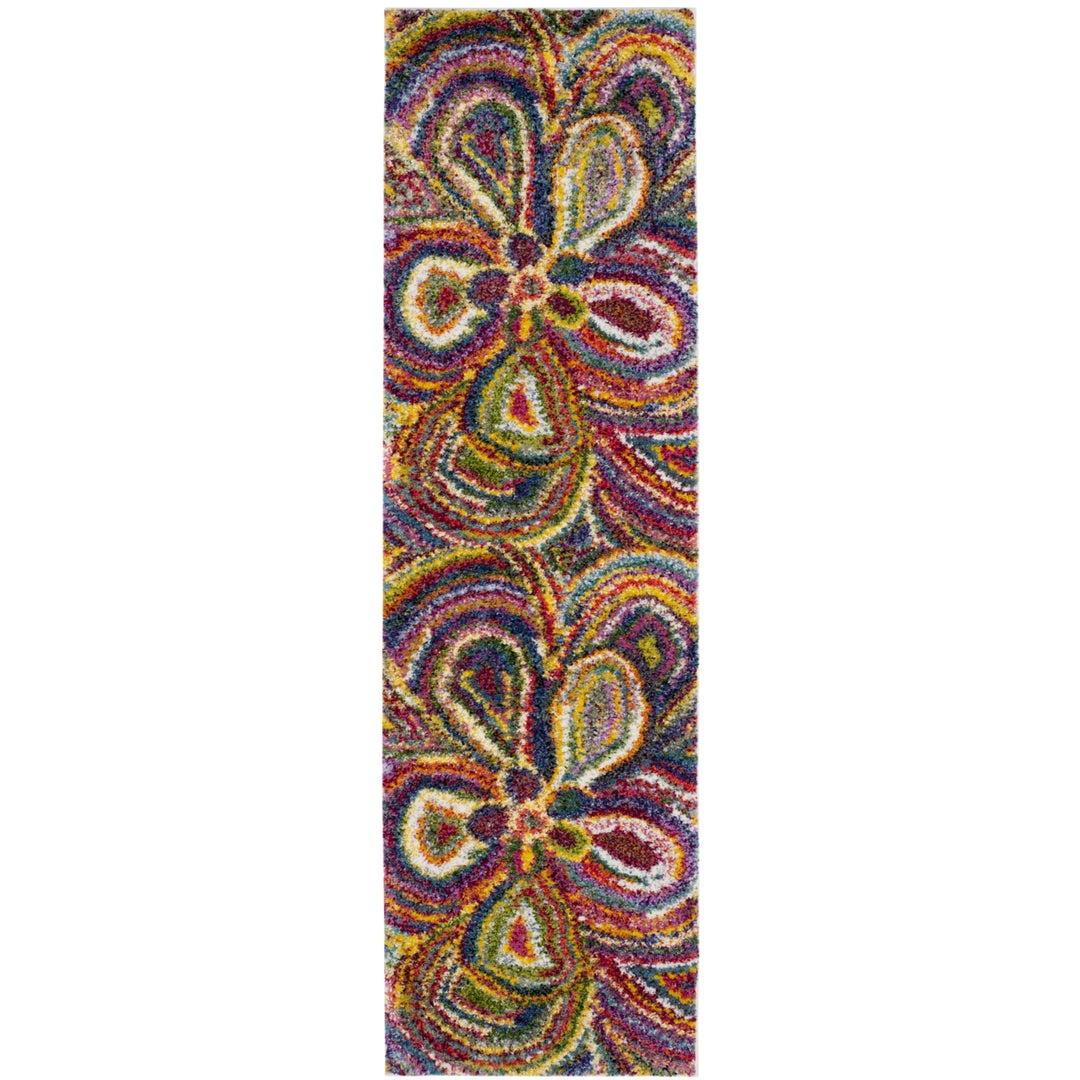 SAFAVIEH Fiesta Shag Collection FSG383M Multi Rug Image 5