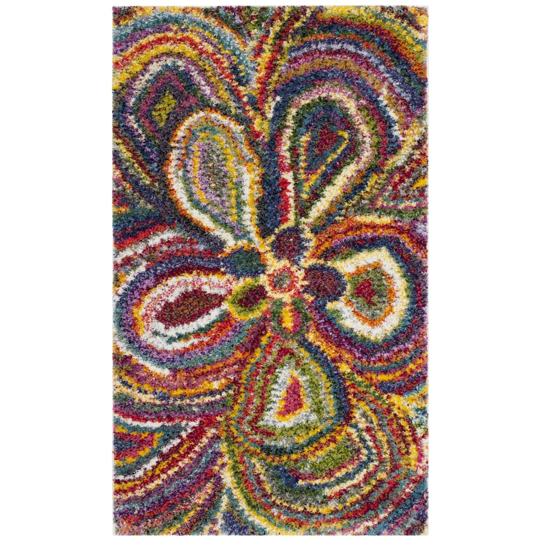 SAFAVIEH Fiesta Shag Collection FSG383M Multi Rug Image 7