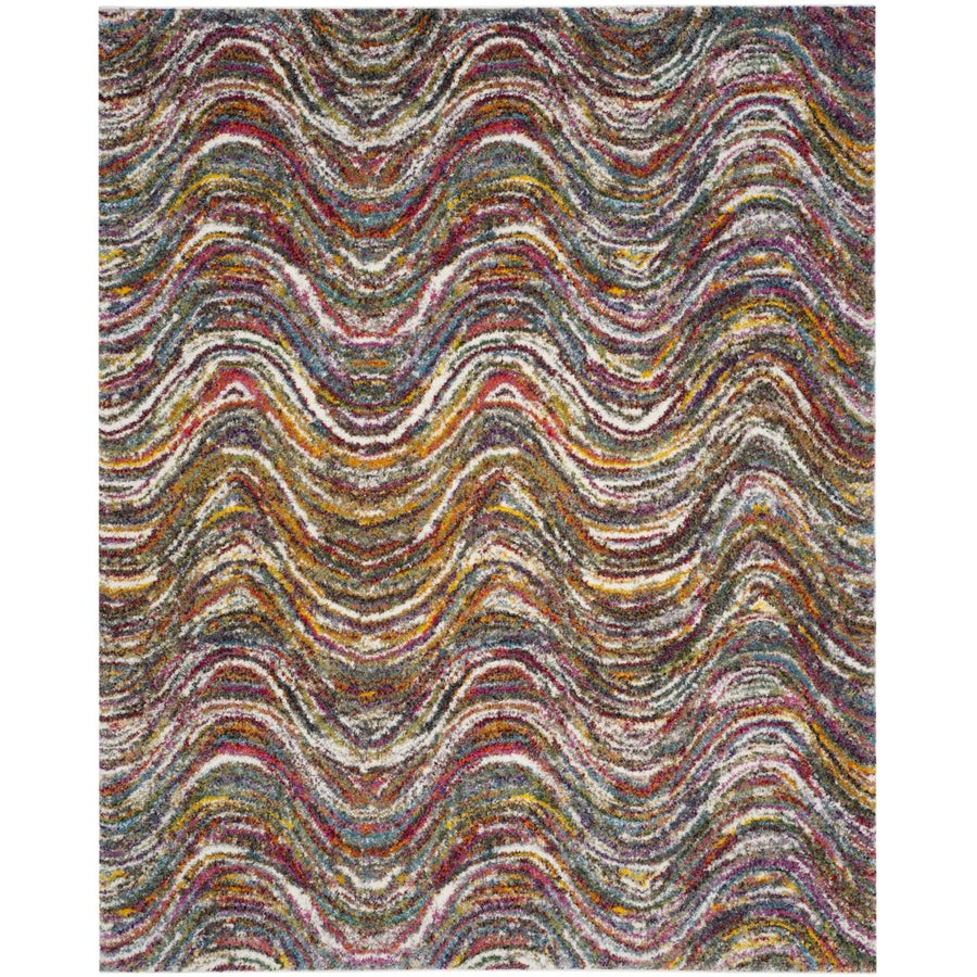 SAFAVIEH Fiesta Shag Collection FSG386M Multi Rug Image 1