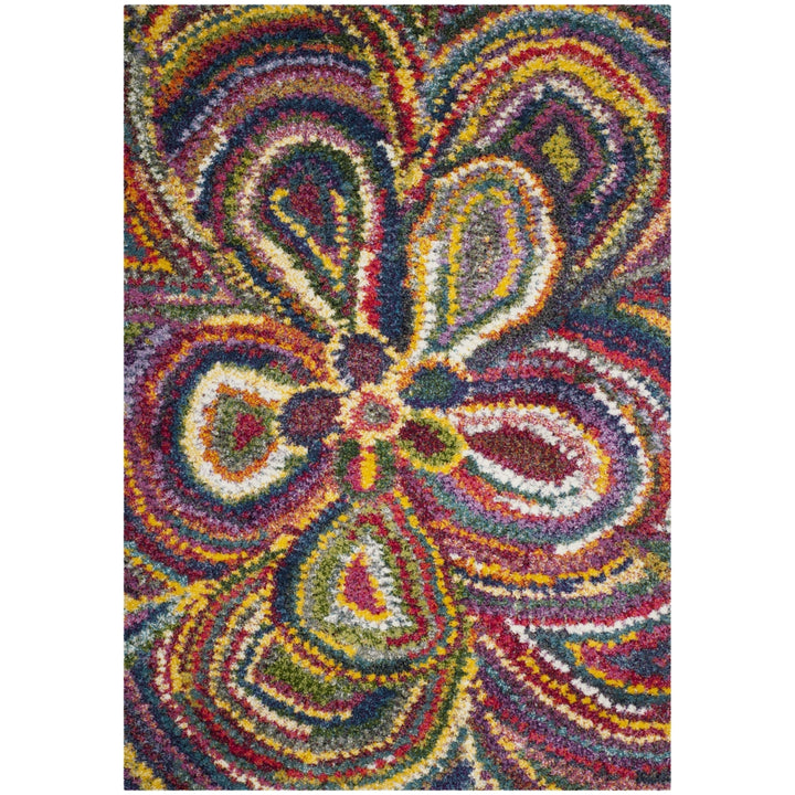 SAFAVIEH Fiesta Shag Collection FSG383M Multi Rug Image 9