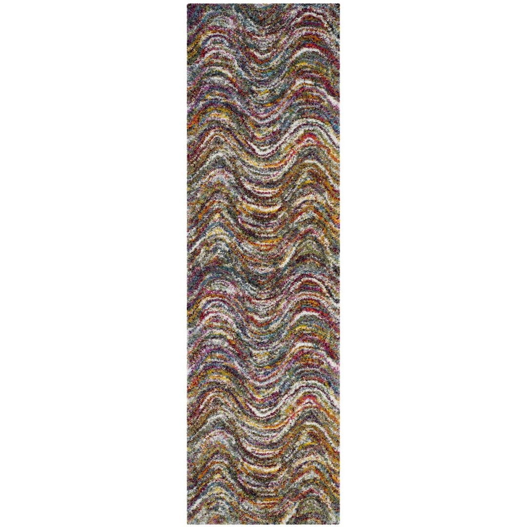 SAFAVIEH Fiesta Shag Collection FSG386M Multi Rug Image 3