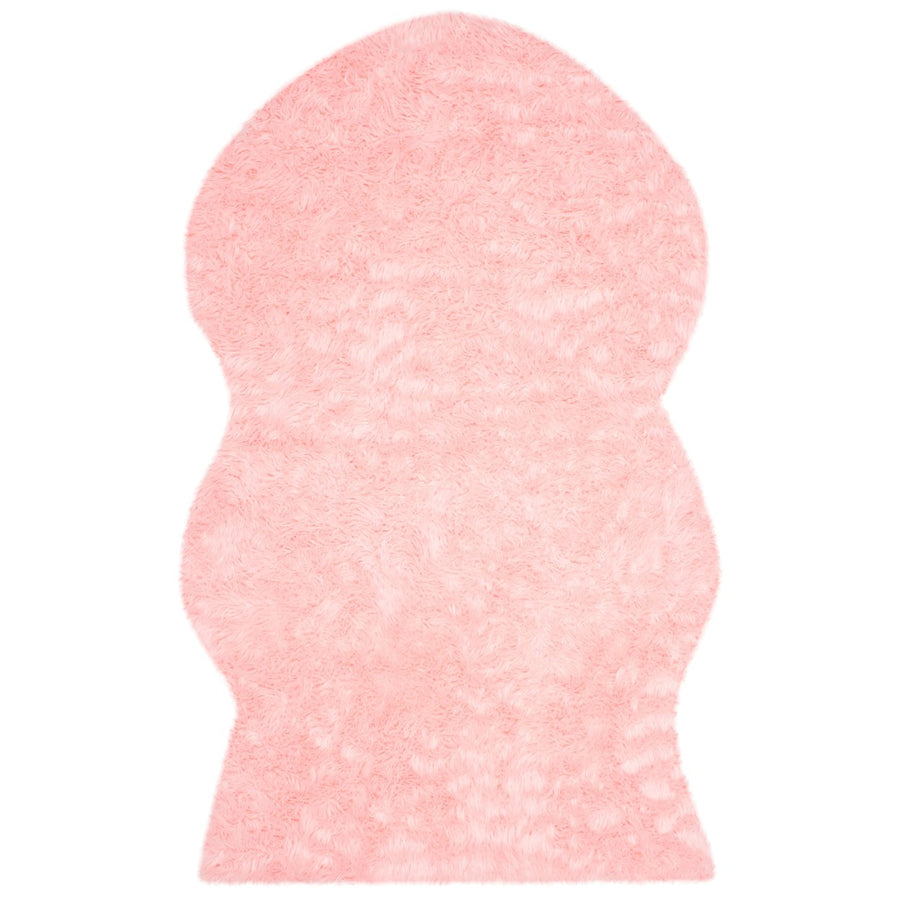 SAFAVIEH Faux Sheep Skin Collection FSS115G Pink Rug Image 1