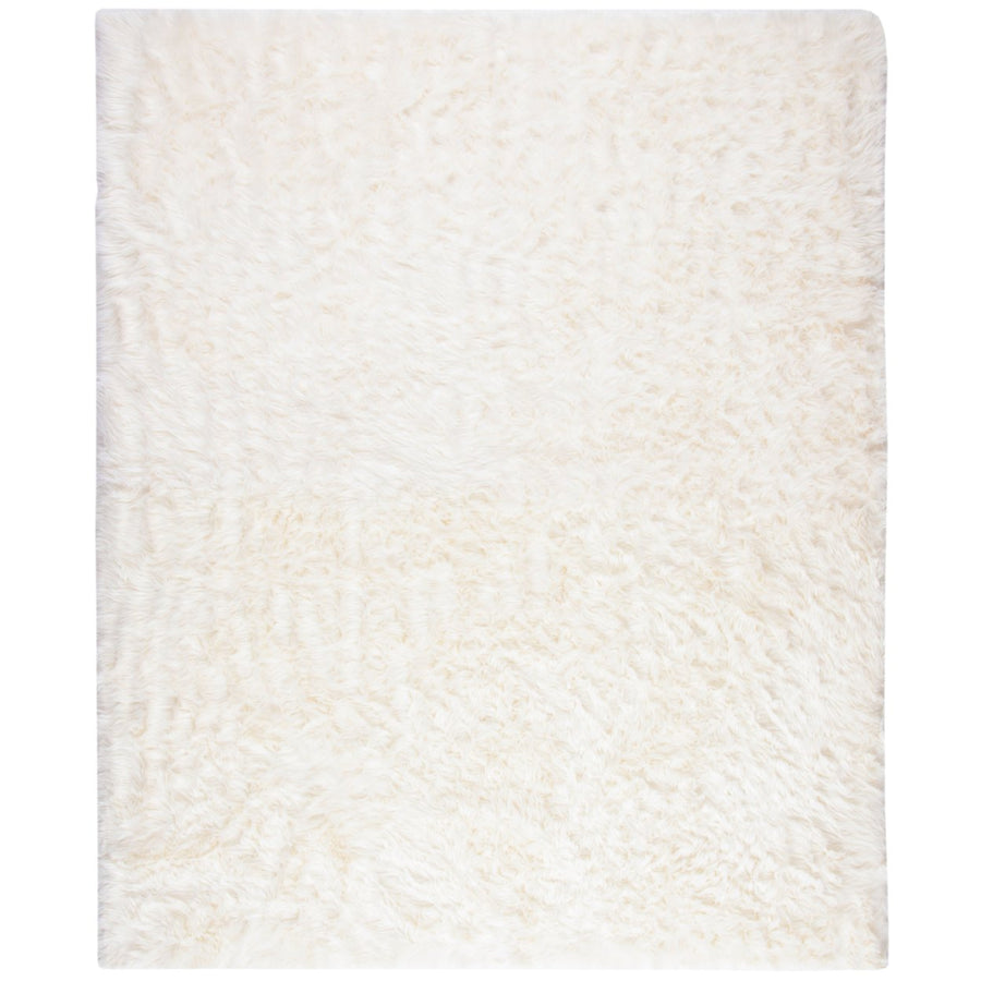 SAFAVIEH Faux Sheep Skin Collection FSS235A Ivory Rug Image 1