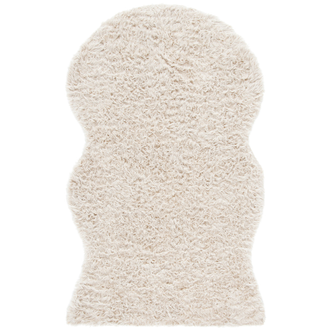 SAFAVIEH Faux Sheep Skin Collection FSS115K Beige Rug Image 7