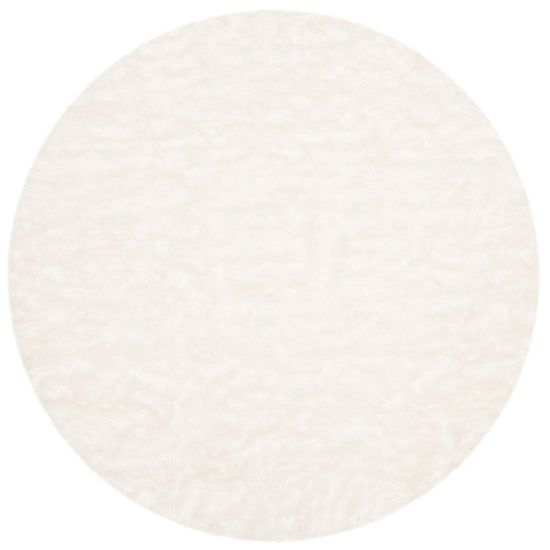 SAFAVIEH Faux Sheep Skin Collection FSS235A Ivory Rug Image 4