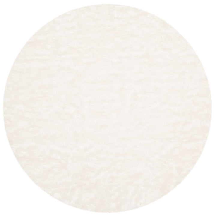 SAFAVIEH Faux Sheep Skin Collection FSS235A Ivory Rug Image 4
