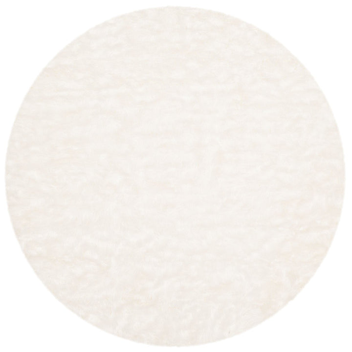 SAFAVIEH Faux Sheep Skin Collection FSS235A Ivory Rug Image 1