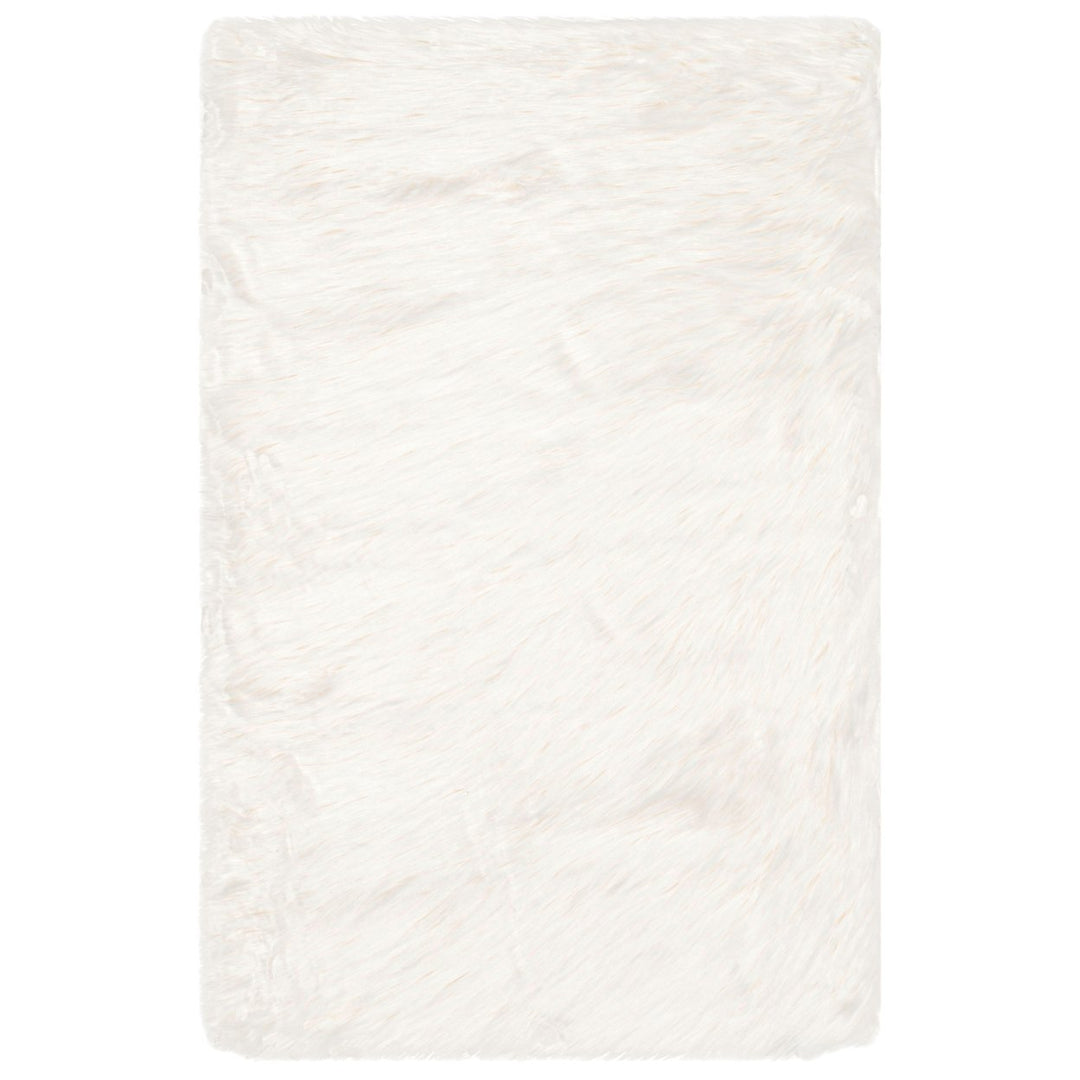 SAFAVIEH Faux Sheep Skin Collection FSS235A Ivory Rug Image 1