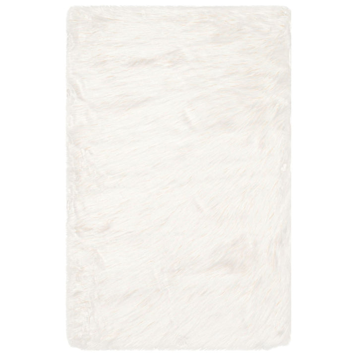 SAFAVIEH Faux Sheep Skin Collection FSS235A Ivory Rug Image 1