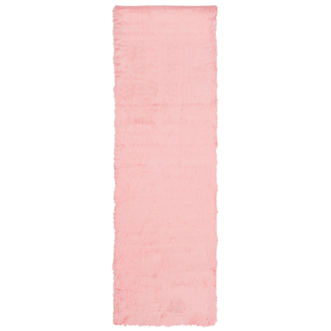 SAFAVIEH Faux Sheep Skin Collection FSS235G Pink Rug Image 5