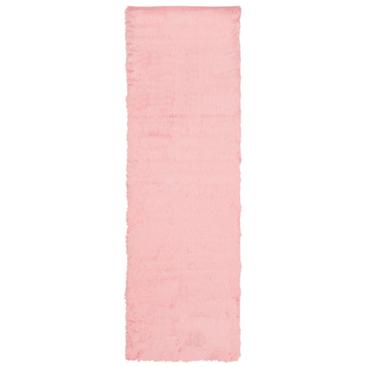 SAFAVIEH Faux Sheep Skin Collection FSS235G Pink Rug Image 1