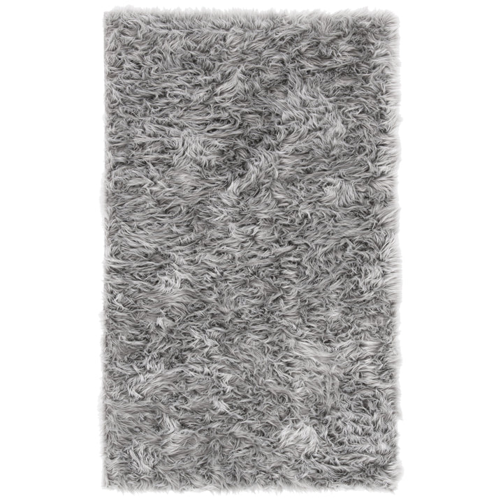 SAFAVIEH Faux Sheep Skin Collection FSS235D Grey Rug Image 9