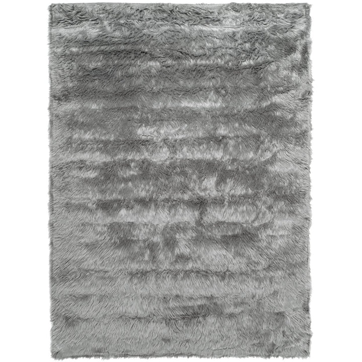 SAFAVIEH Faux Sheep Skin Collection FSS235D Grey Rug Image 1