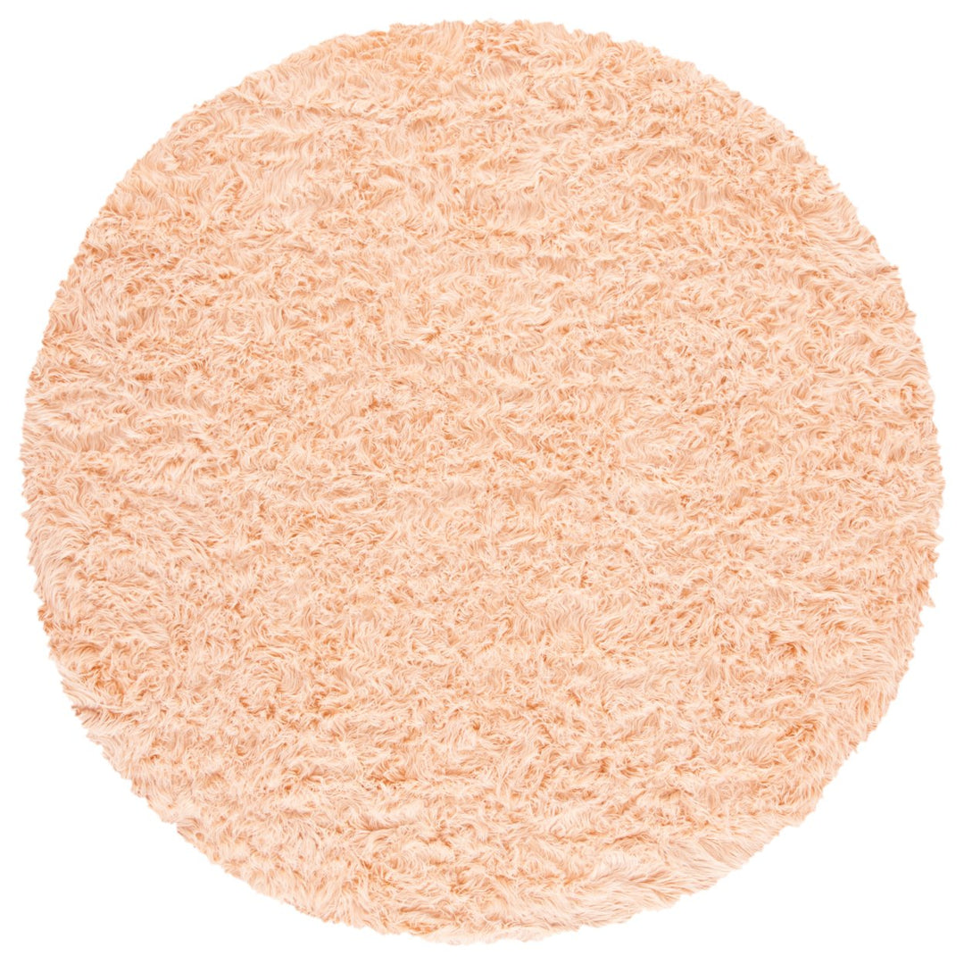 SAFAVIEH Faux Sheep Skin FSS235U Light Pink Rug Image 3