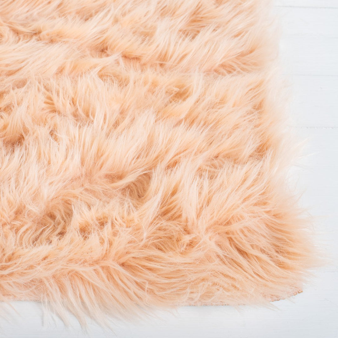 SAFAVIEH Faux Sheep Skin FSS235U Light Pink Rug Image 4