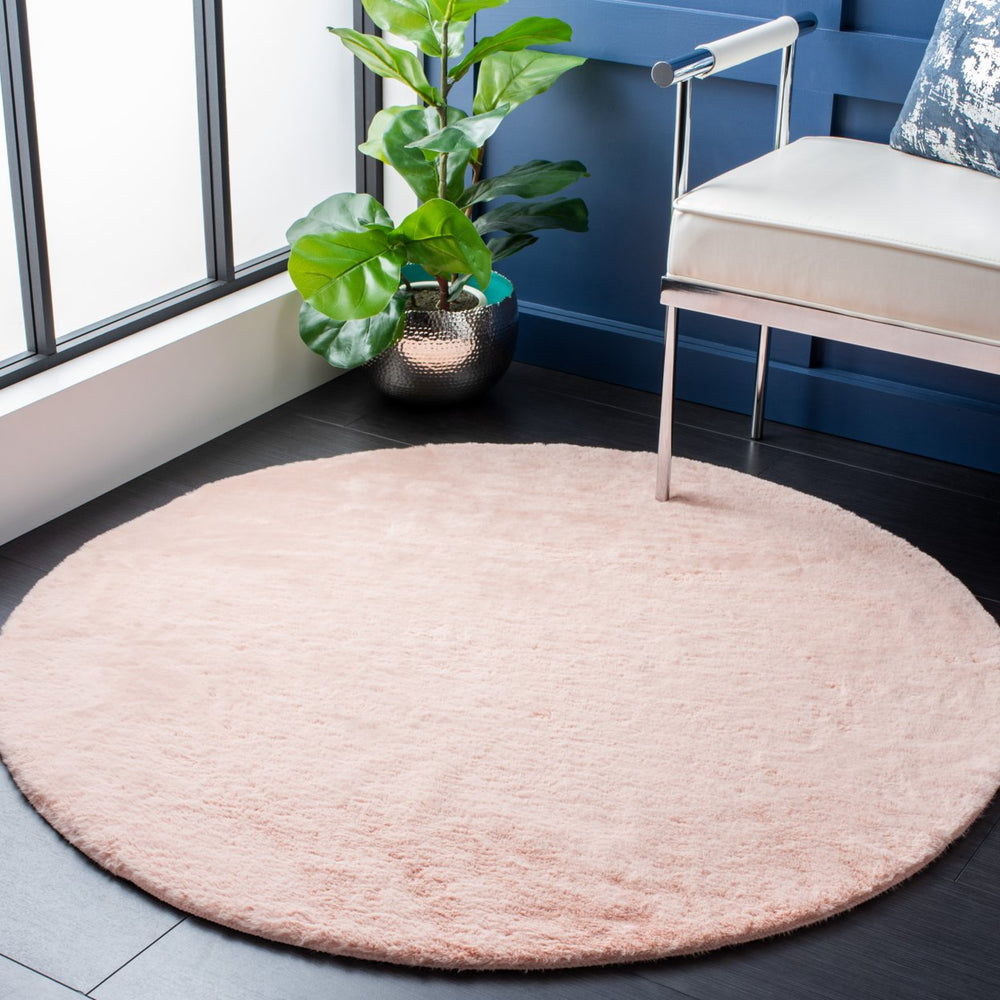 SAFAVIEH Faux Sheep Skin FSS535U Light Pink Rug Image 2