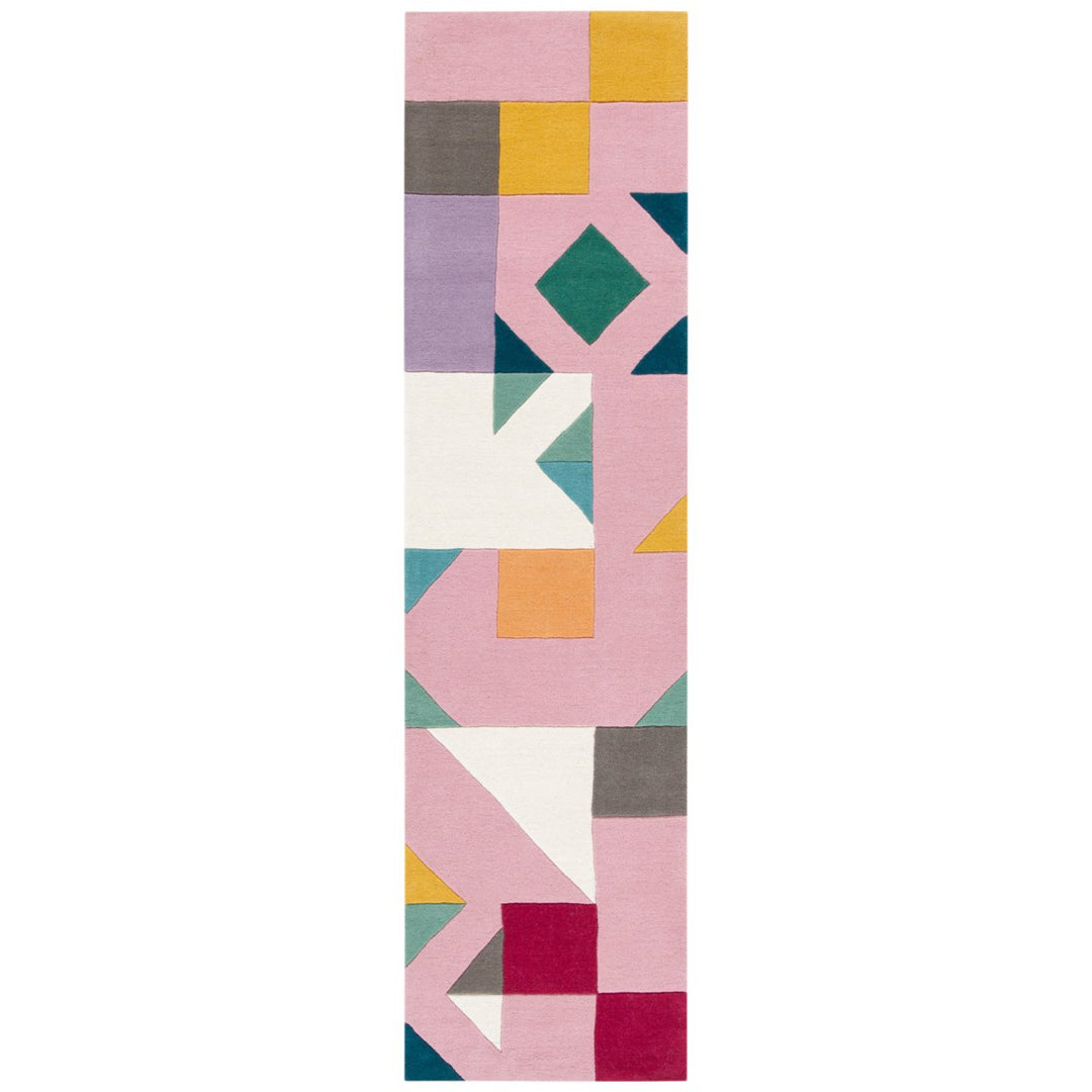 SAFAVIEH Fifth Avenue FTV118A Handmade Pink / Multi Rug Image 1