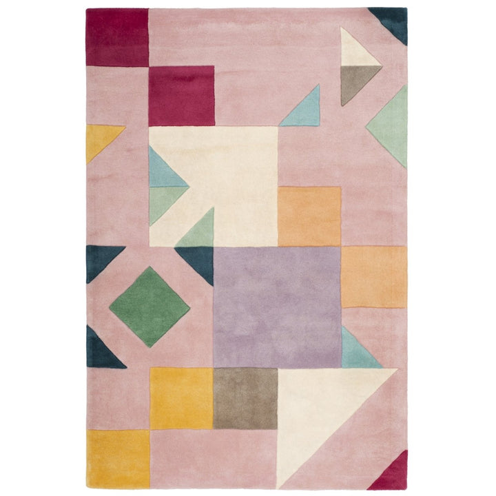 SAFAVIEH Fifth Avenue FTV118A Handmade Pink / Multi Rug Image 1