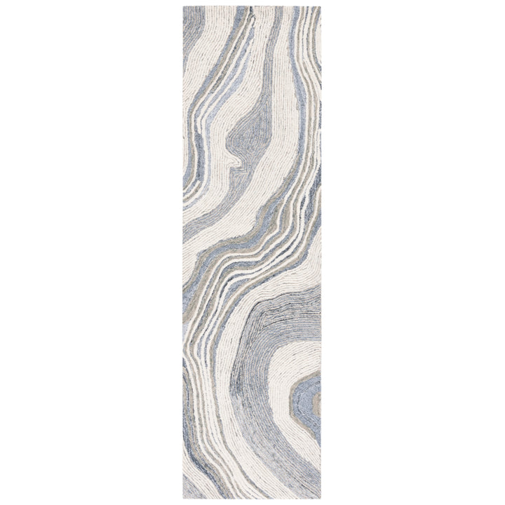 SAFAVIEH Fifth Avenue FTV121F Handmade Grey / Ivory Rug Image 5