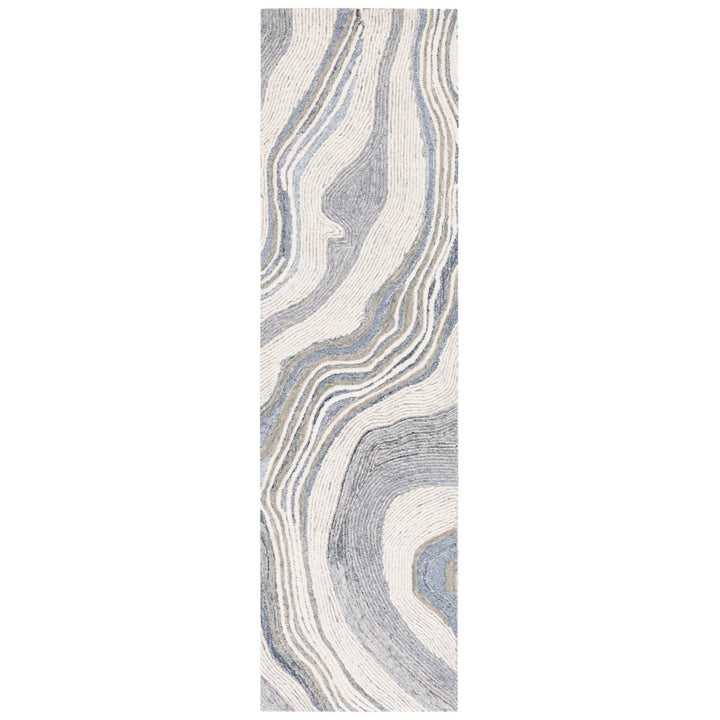 SAFAVIEH Fifth Avenue FTV121F Handmade Grey / Ivory Rug Image 1