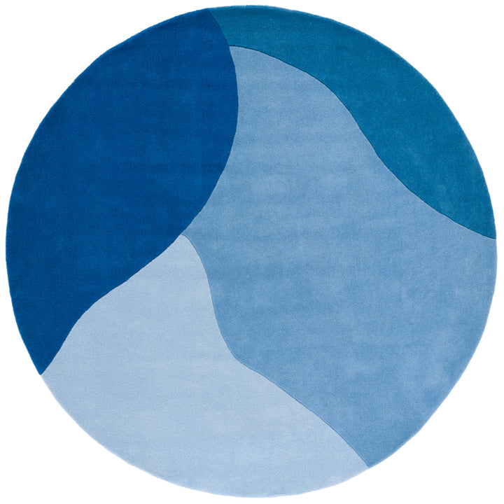 SAFAVIEH Fifth Avenue FTV117M Handmade Blue Rug Image 5