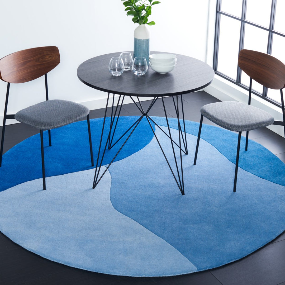 SAFAVIEH Fifth Avenue FTV117M Handmade Blue Rug Image 9