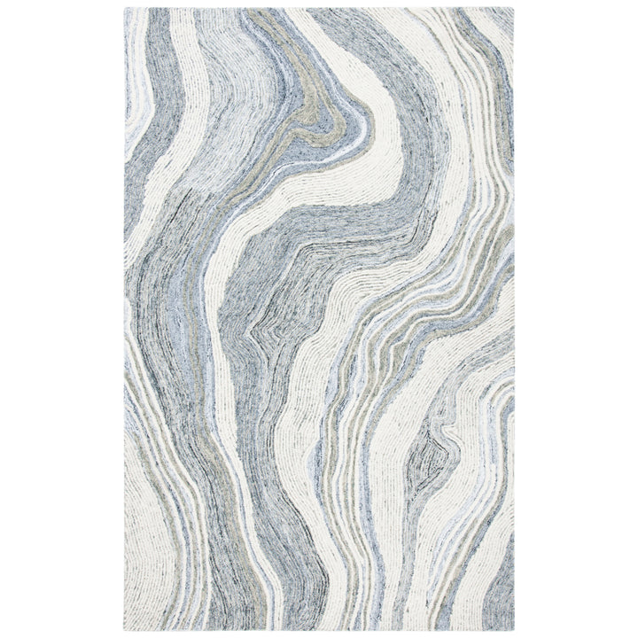 SAFAVIEH Fifth Avenue FTV121F Handmade Grey / Ivory Rug Image 11