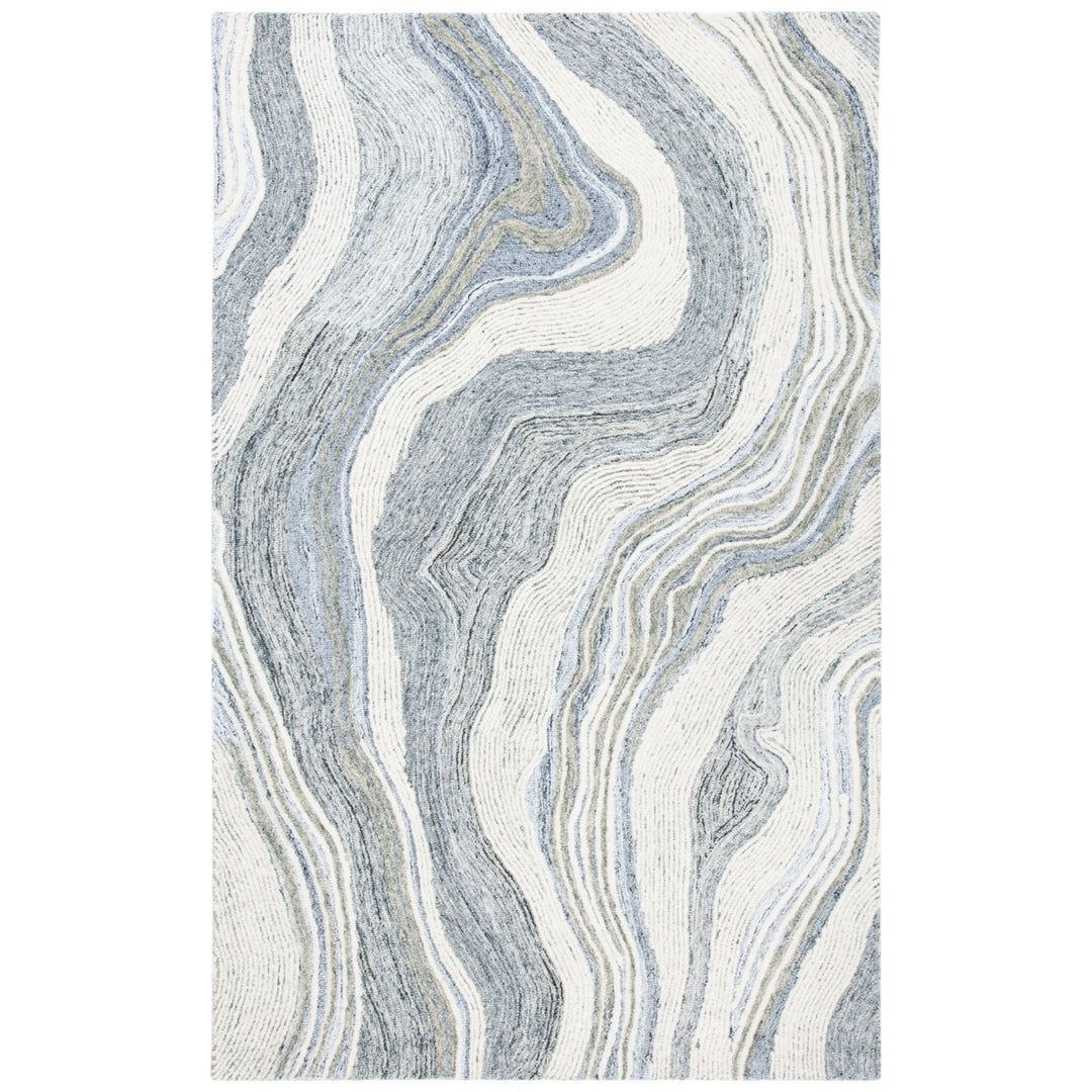 SAFAVIEH Fifth Avenue FTV121F Handmade Grey / Ivory Rug Image 1