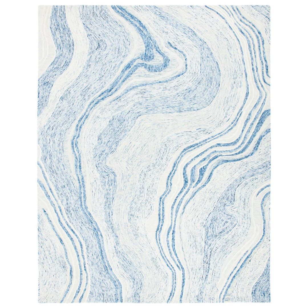 SAFAVIEH Fifth Avenue FTV121M Handmade Blue / Ivory Rug Image 1