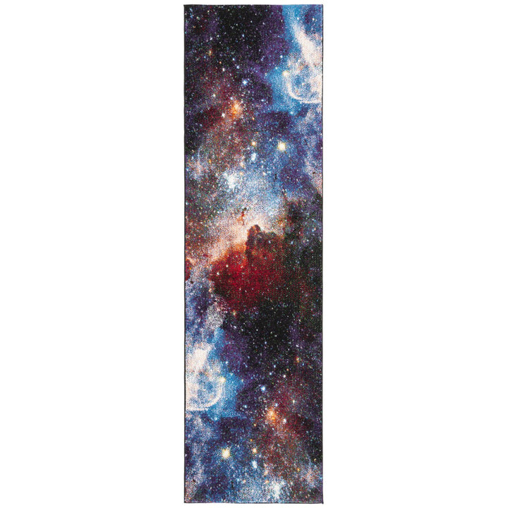 SAFAVIEH Galaxy Collection GAL109P Purple / Multi Rug Image 2