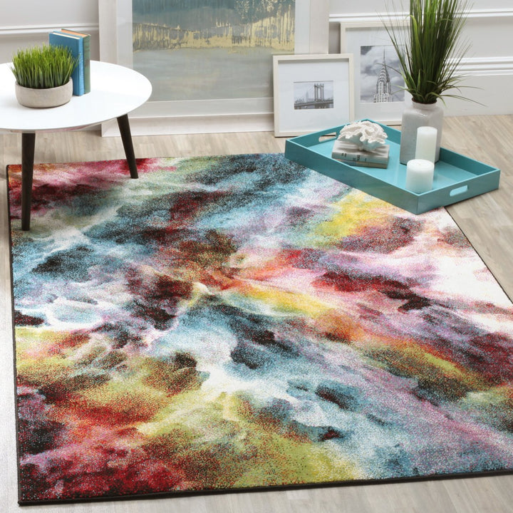 SAFAVIEH Galaxy Collection GAL110A Multi Rug Image 1