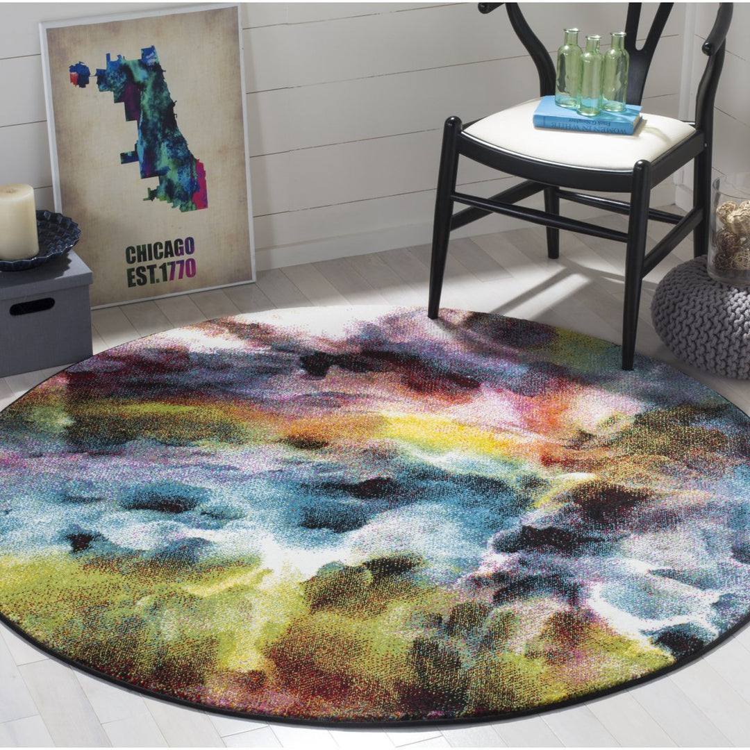 SAFAVIEH Galaxy Collection GAL110A Multi Rug Image 2