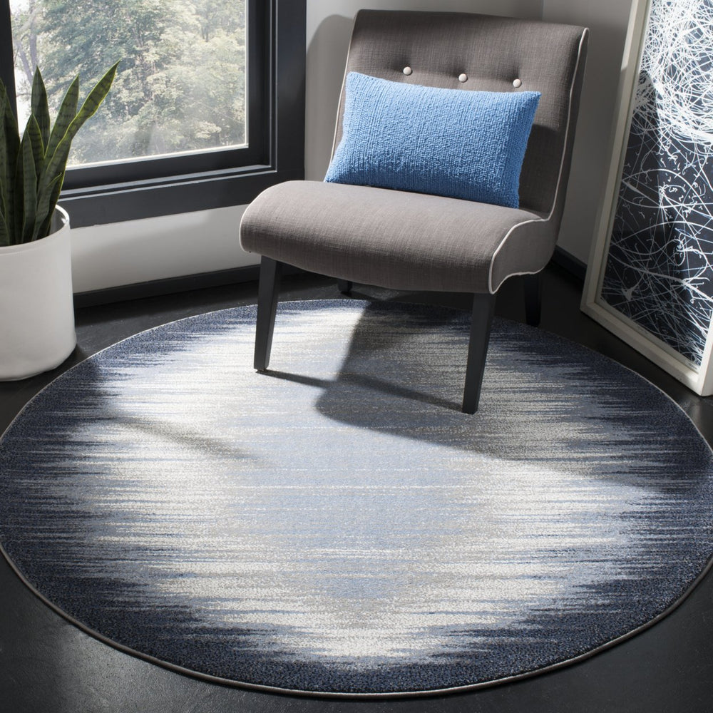 SAFAVIEH Galaxy Collection GAL114M Blue / Navy Rug Image 2