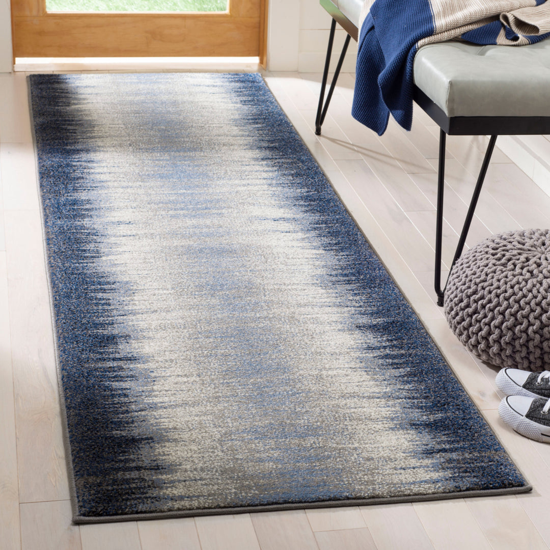 SAFAVIEH Galaxy Collection GAL114M Blue / Navy Rug Image 3