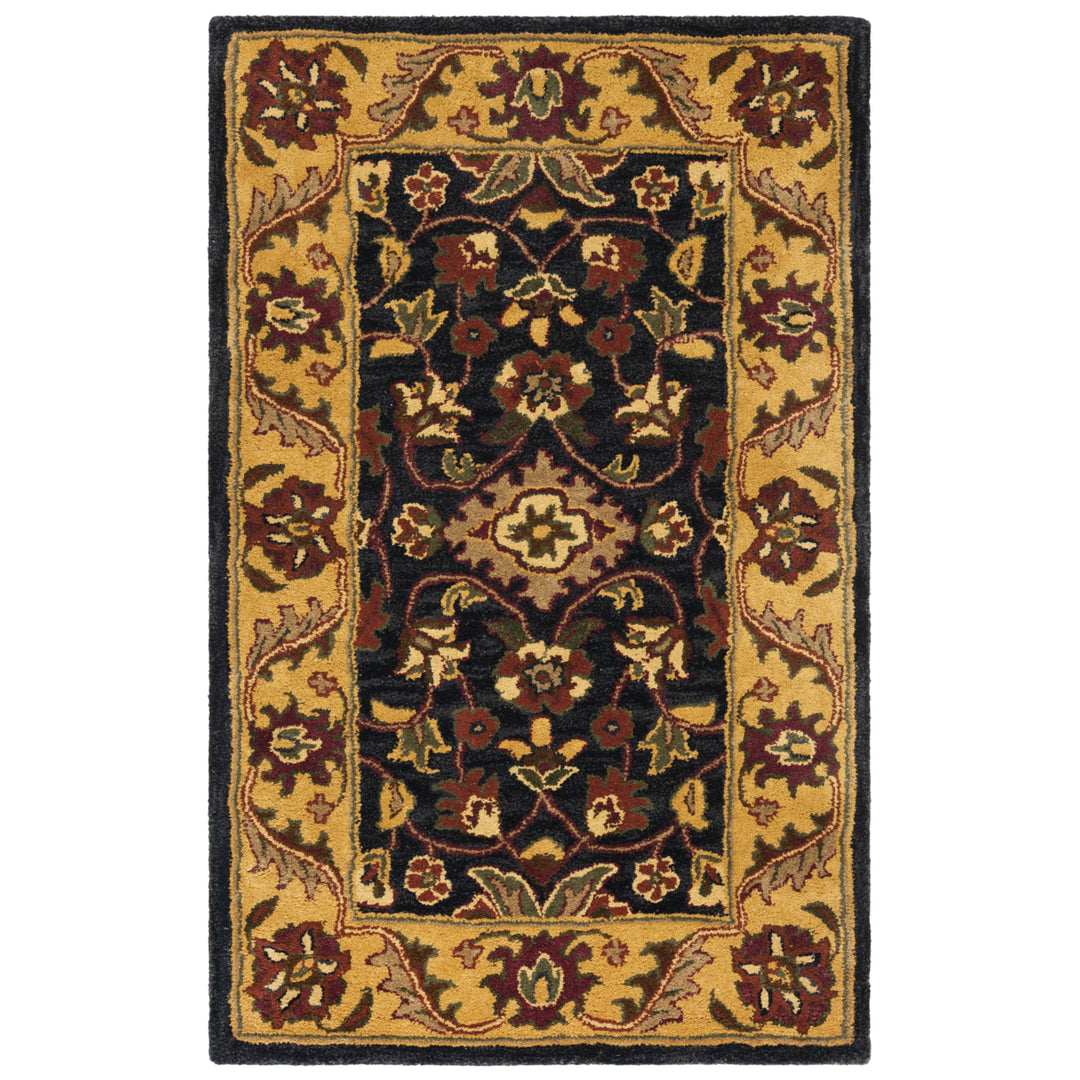 SAFAVIEH Golden Jaipur GJ250D Handmade Black / Gold Rug Image 2