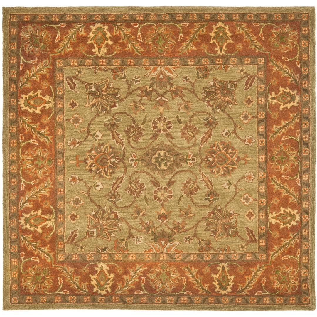 SAFAVIEH GJ250A Golden Jaipur Green / Rust Image 1