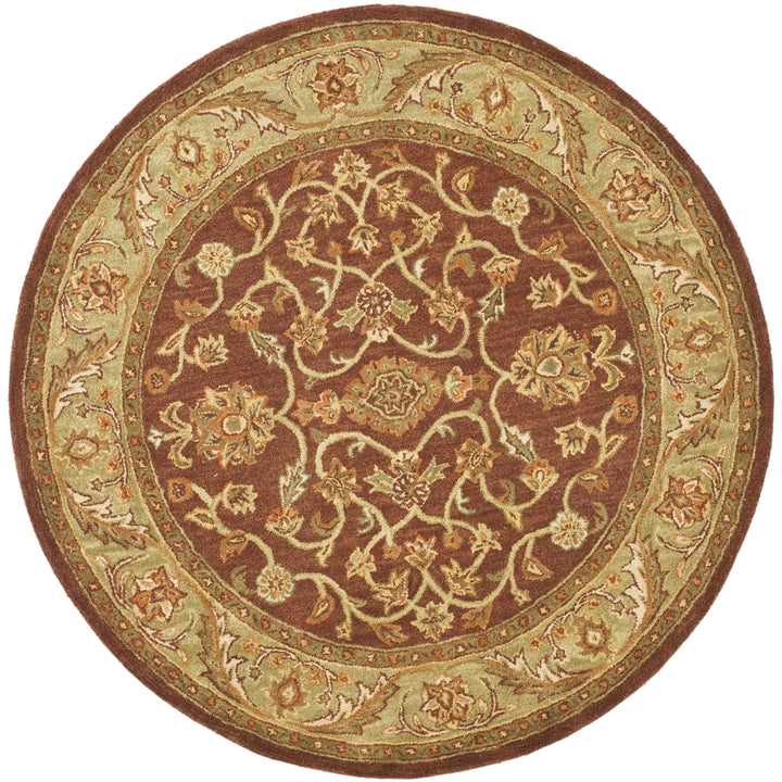 SAFAVIEH Golden Jaipur GJ250E Handmade Rust / Green Rug Image 4