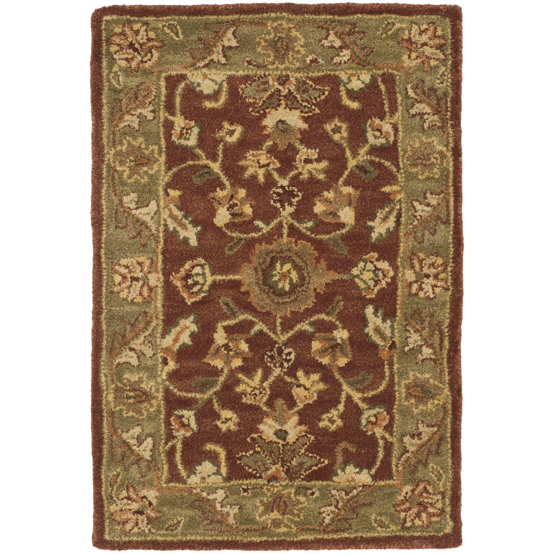 SAFAVIEH Golden Jaipur GJ250E Handmade Rust / Green Rug Image 8