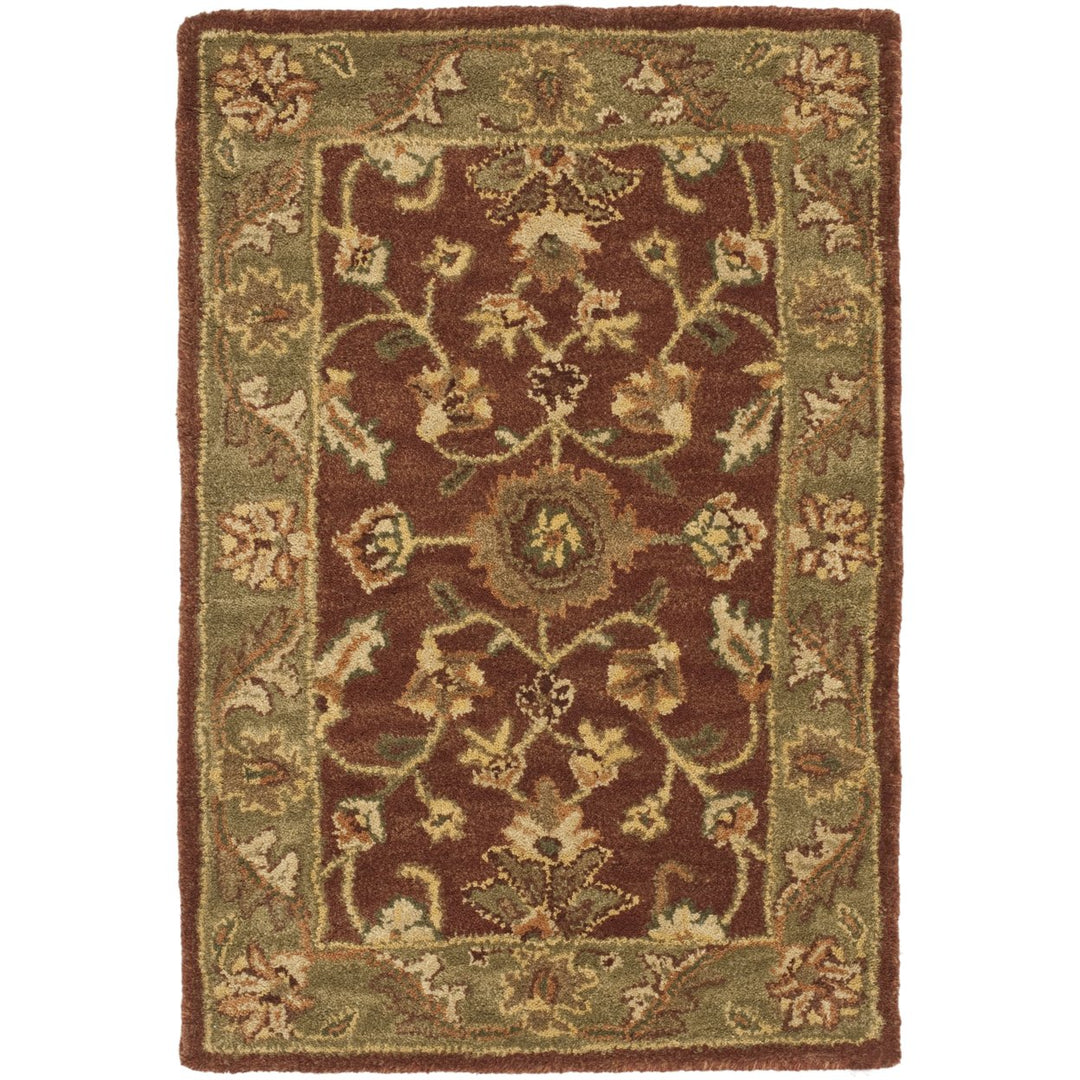 SAFAVIEH Golden Jaipur GJ250E Handmade Rust / Green Rug Image 1