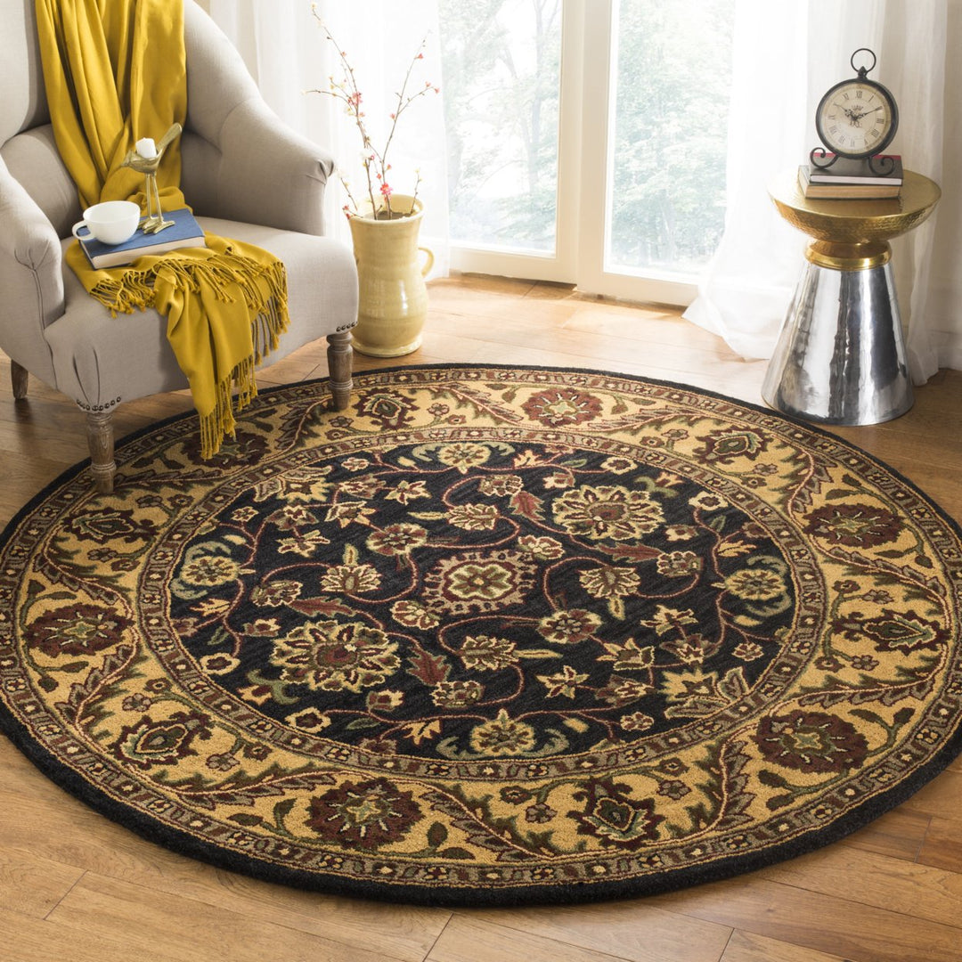 SAFAVIEH Golden Jaipur GJ250D Handmade Black / Gold Rug Image 9