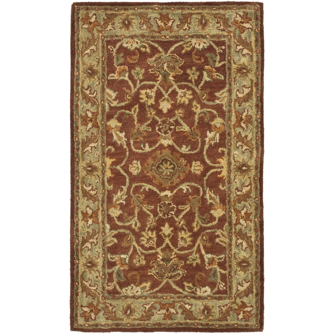 SAFAVIEH Golden Jaipur GJ250E Handmade Rust / Green Rug Image 9