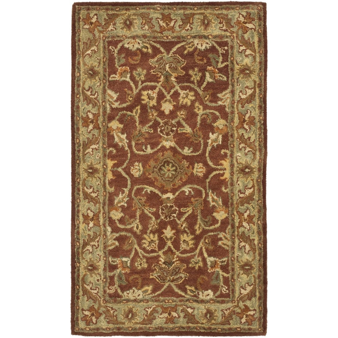 SAFAVIEH Golden Jaipur GJ250E Handmade Rust / Green Rug Image 1