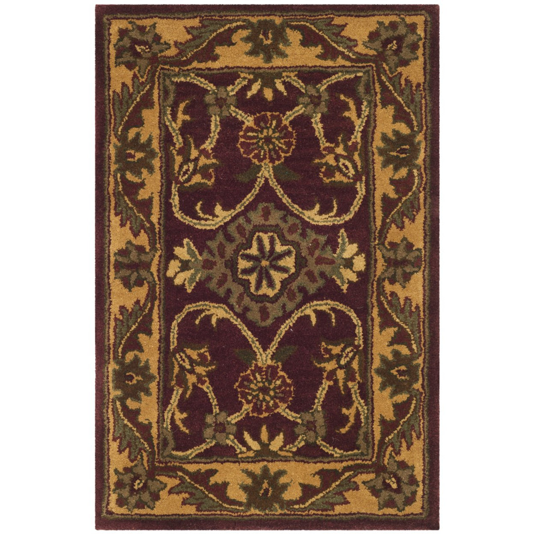 SAFAVIEH GJ250C Golden Jaipur Burgundy / Gold Image 1