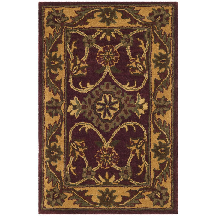 SAFAVIEH GJ250C Golden Jaipur Burgundy / Gold Image 1