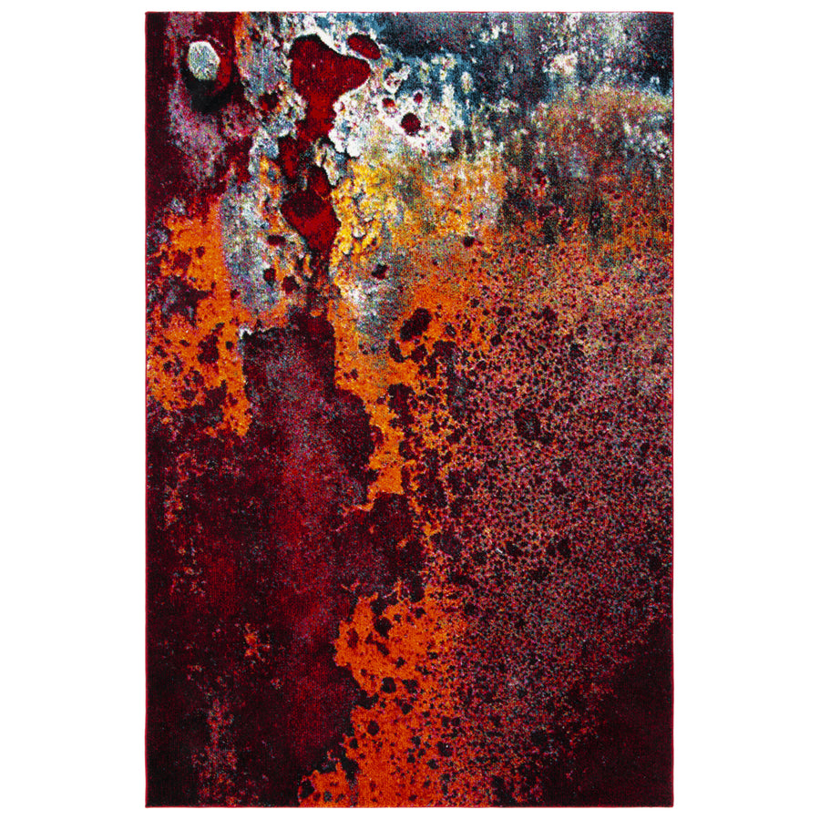 SAFAVIEH Glacier Collection GLA124Q Red / Orange Rug Image 1