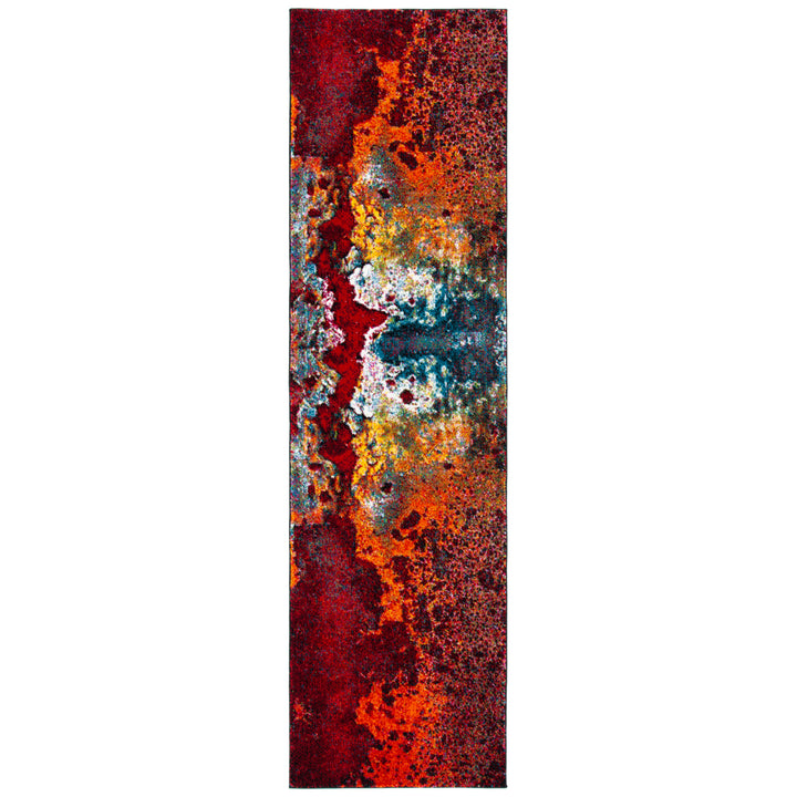 SAFAVIEH Glacier Collection GLA124Q Red / Orange Rug Image 5