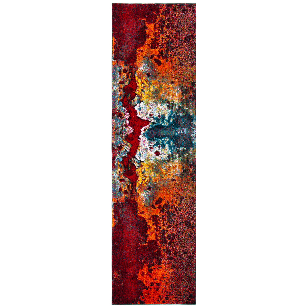 SAFAVIEH Glacier Collection GLA124Q Red / Orange Rug Image 10