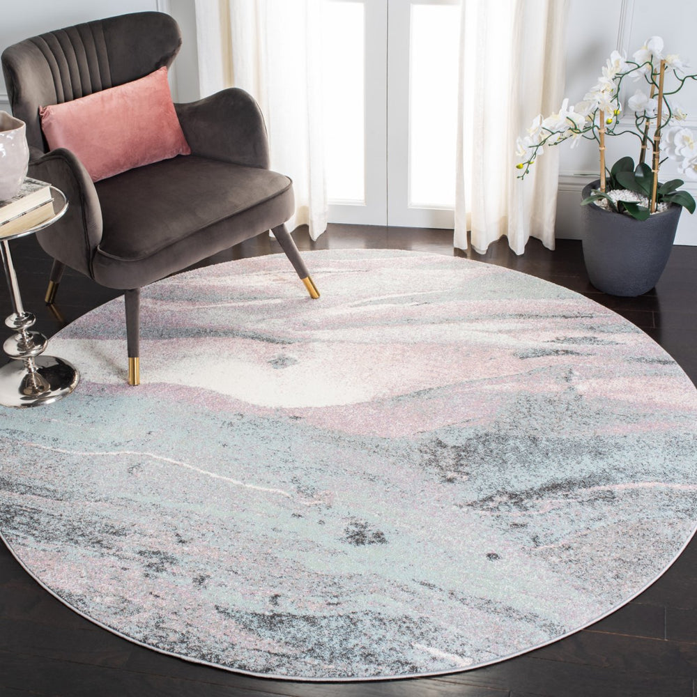 SAFAVIEH Glacier Collection GLA126U Pink / Blue Rug Image 2