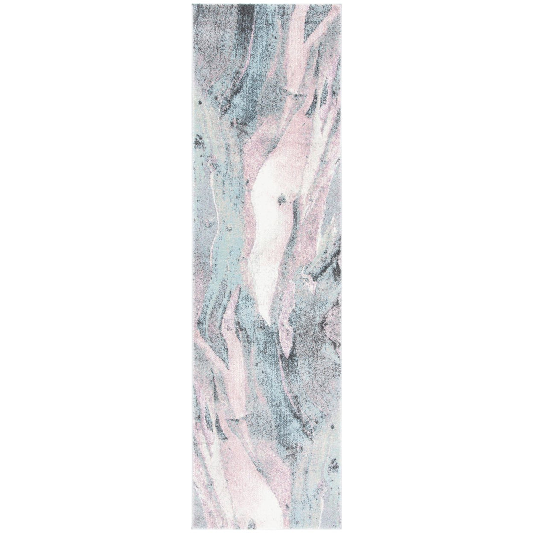 SAFAVIEH Glacier Collection GLA126U Pink / Blue Rug Image 1